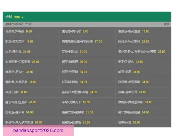 世界杯竞猜赔率分析与预测 新手如何精准把握投注机会